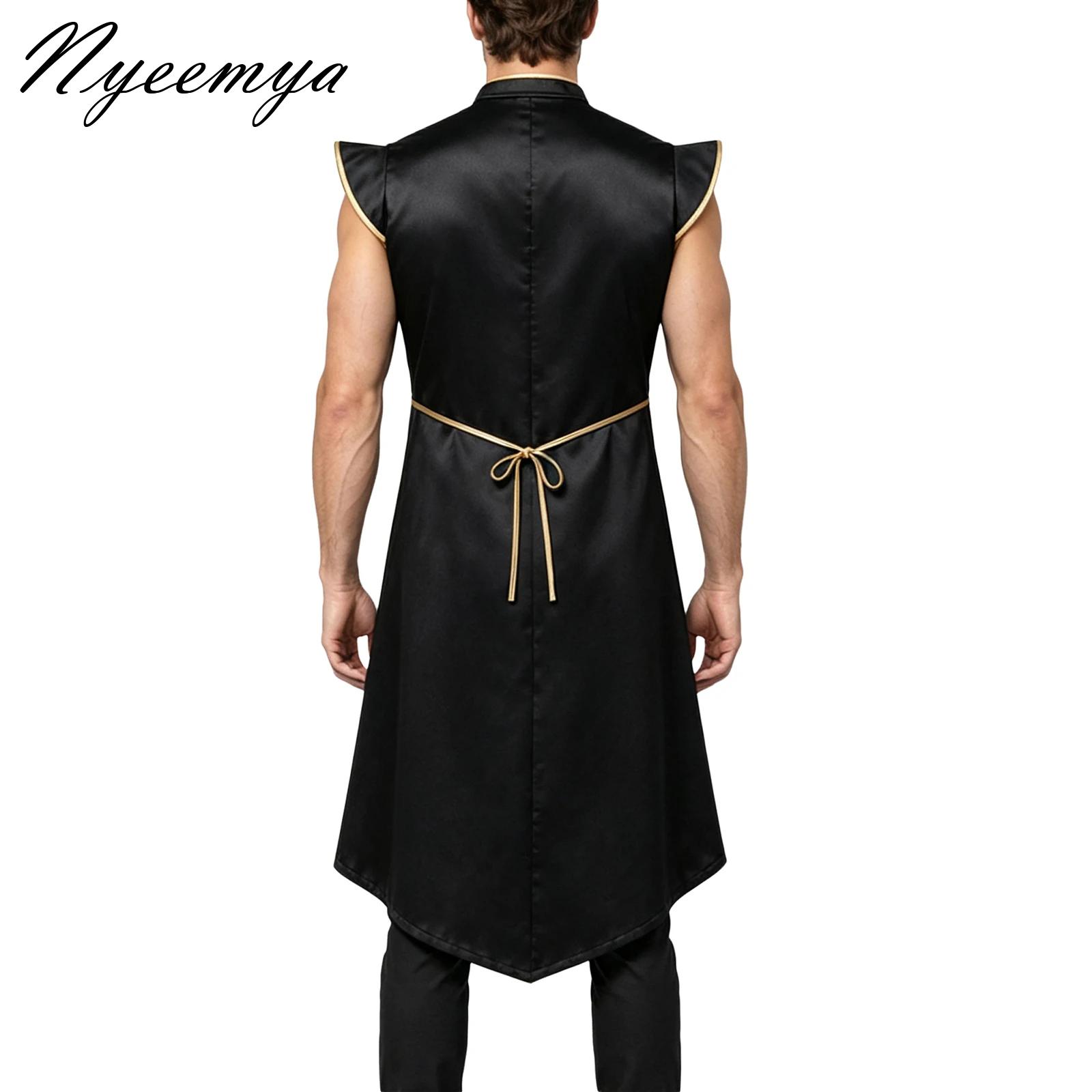 Jackets - Zwarte middeleeuwse Halloweenkostuums, middeleeuwse renaissance- en