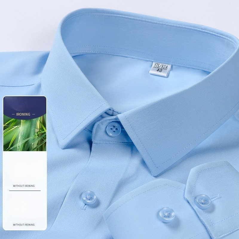 Breathable Bamboo Fiber Shirt Non Iron - Overhemd met lange mouwen van bamboevezels