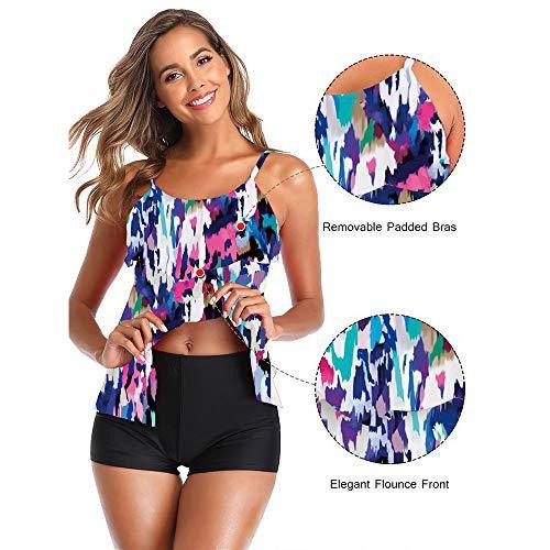 Dames bikini met bloemenprint  - Shorts recensie en prijs
