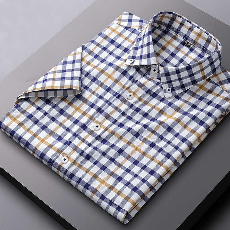Zomer Nieuw 100% Katoenen Oxfo - Oxford Cotton Casual Shirt Business recensie en prijs