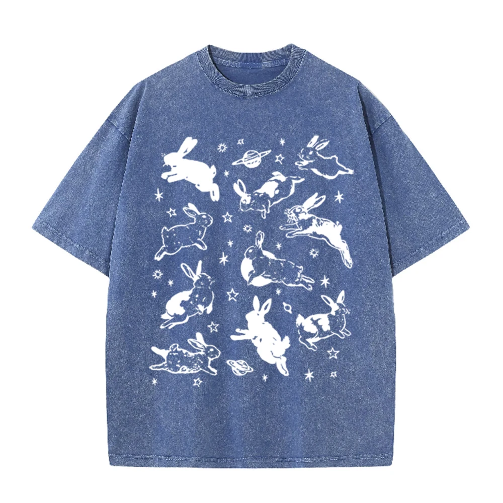 2026 Vintage Space Rabbit Plan - Acid Wash Vintage Graphic T Shirt recensie en prijs