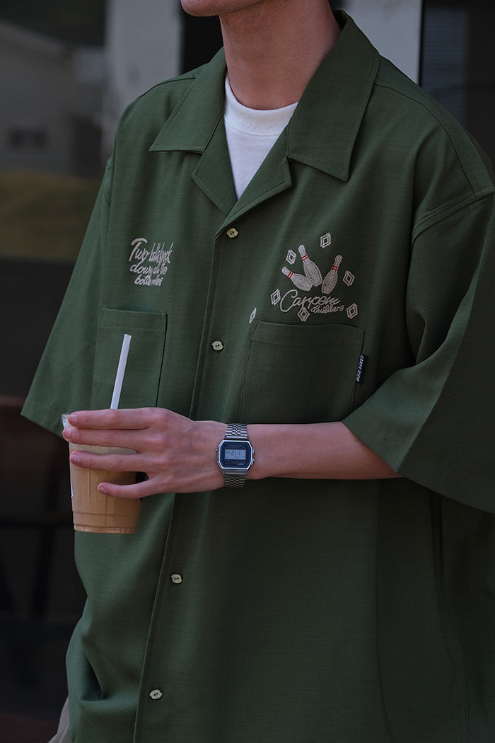 Bowling Borduurwerk Groen Gere - Short Sleeve Bowling Shirt Retro recensie en prijs