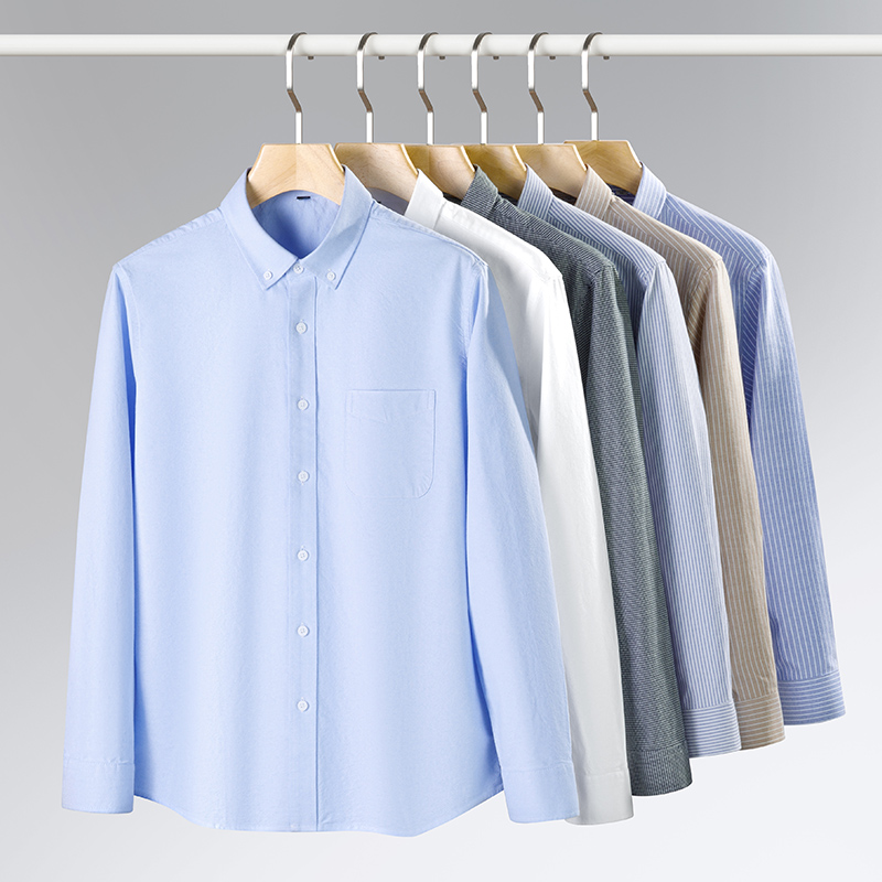 Lente Nieuwe Mannen Oxford Shi - Oxford Cotton Casual Shirt Business recensie en prijs