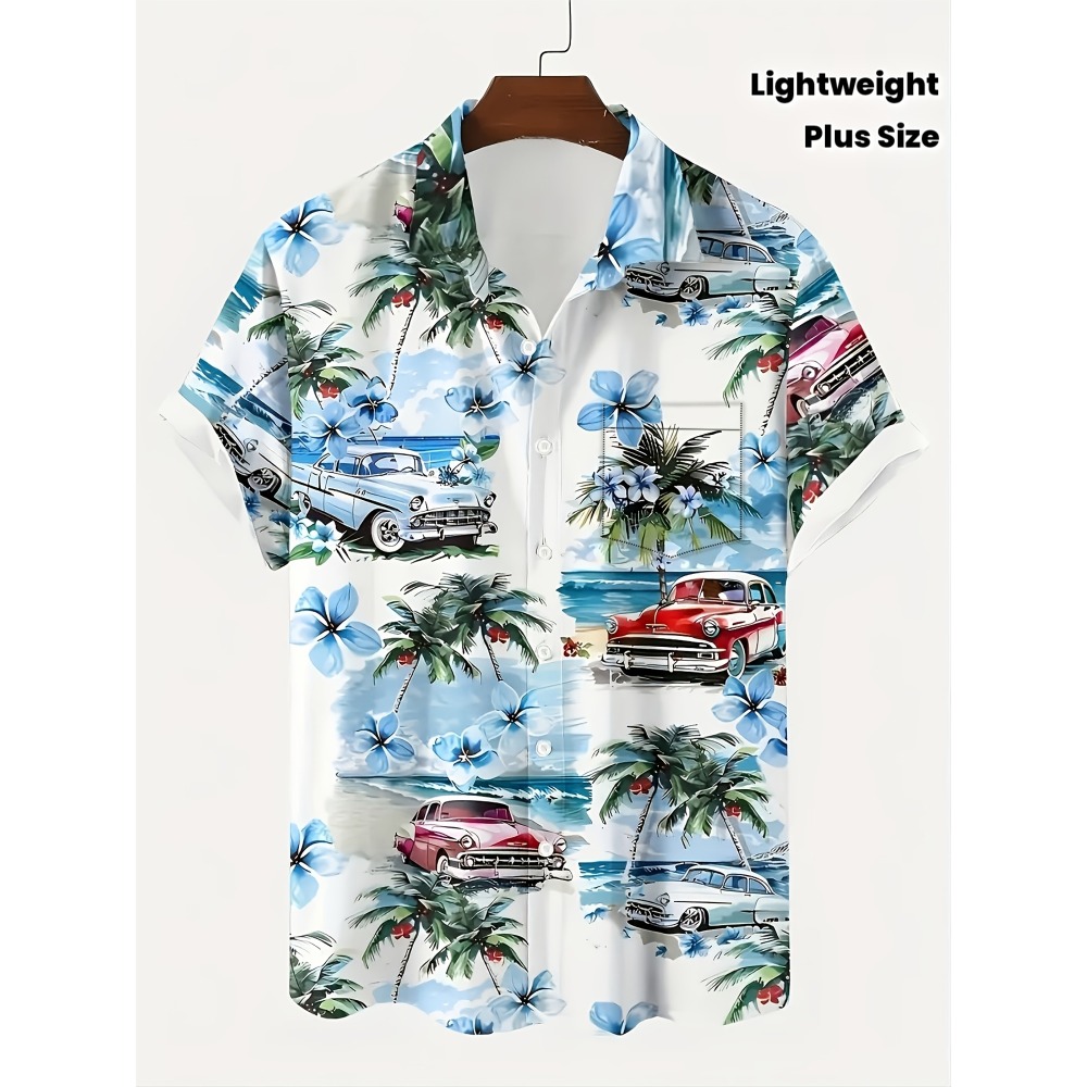 Heren Vintage Klassieke Auto P - Vintage Hawaiian Floral Shirt recensie en prijs