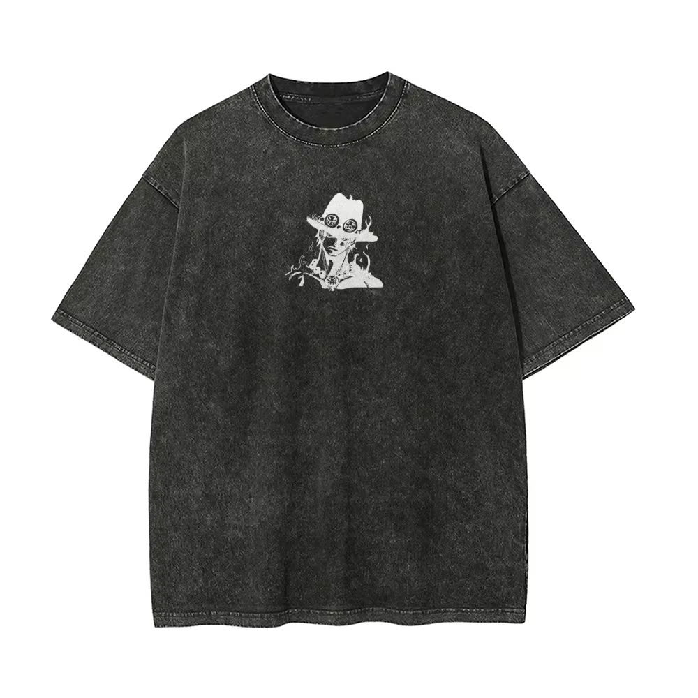 Ace T-shirt Heren One Piece Ac - Acid Wash Vintage Graphic T Shirt recensie en prijs