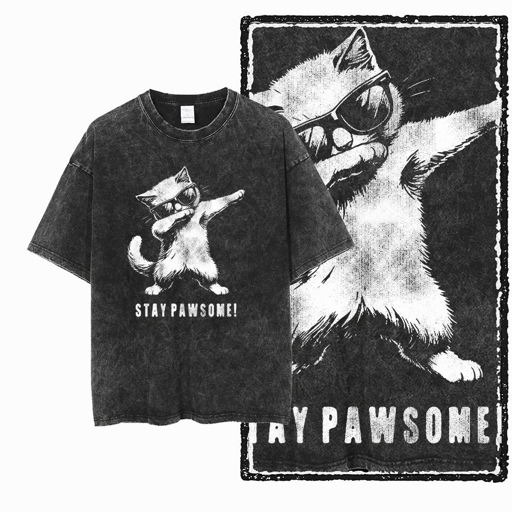 G55 Acid Washed Zwart Katoen C - Acid Wash Vintage Graphic T Shirt recensie en prijs