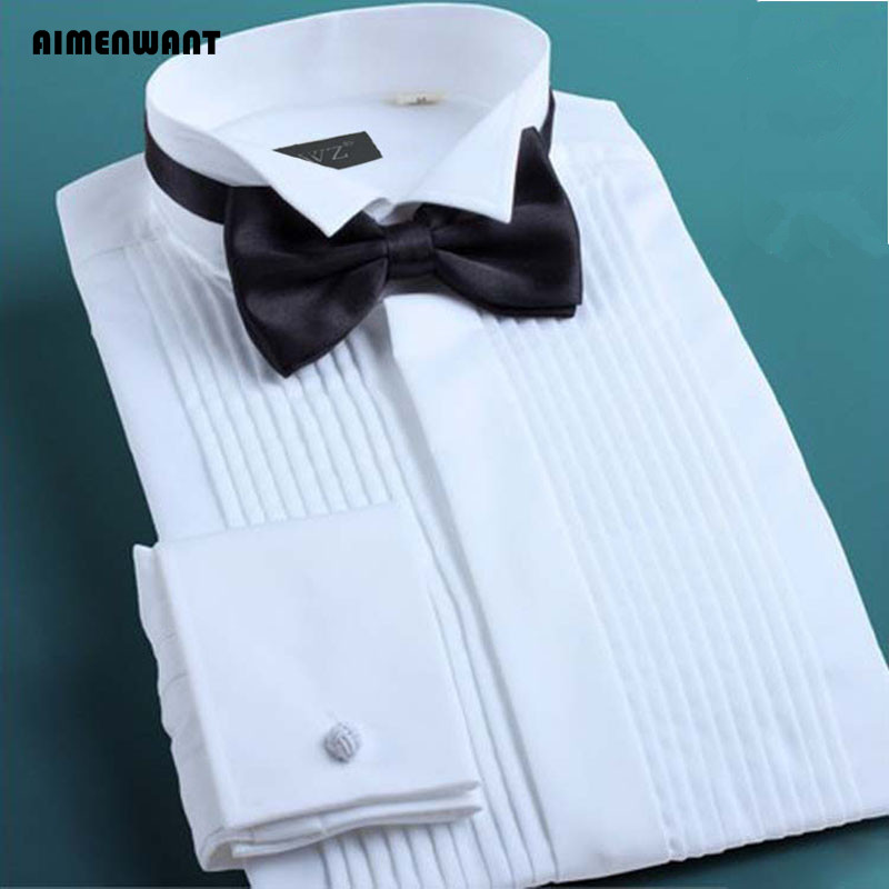 Imenwant 2024 Smoking Overhemd - Mandarin Collar Formal Shirt Slim Fit recensie en prijs