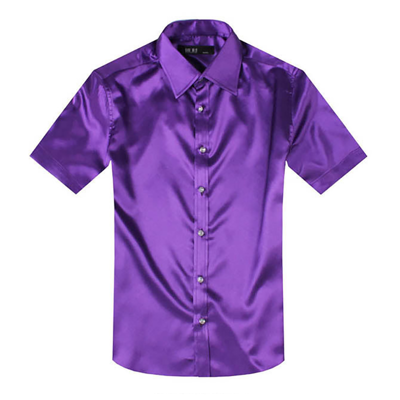 Zijden Satijnen Herenoverhemd  - Mens Satin Silk Dress Shirt recensie en prijs