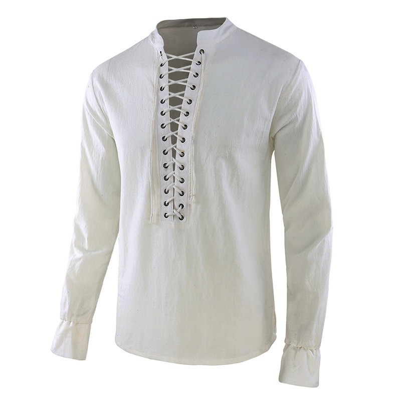 Heren Renaissance overhemd Pir - Mens Linen Shirt Long Sleeve recensie en prijs